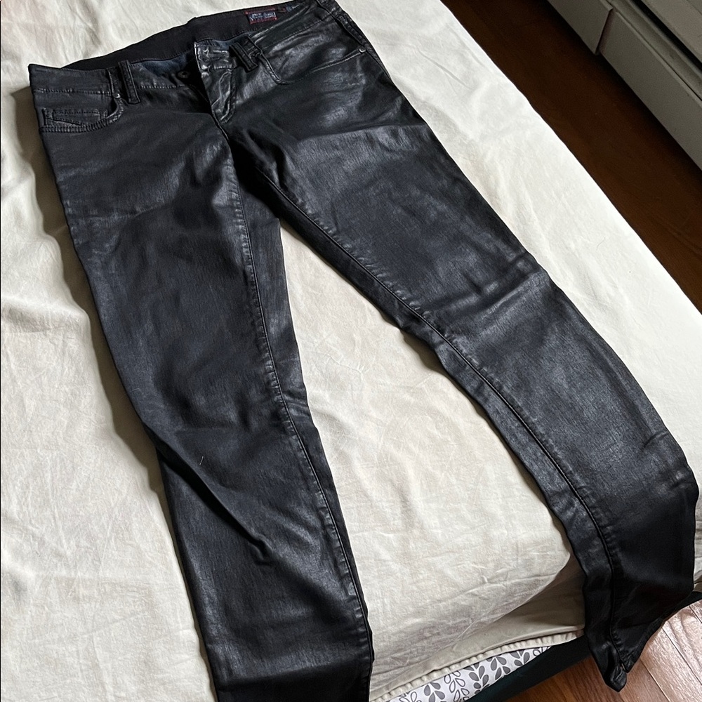 Diesel Women's Glossy Black Skinny Jeans